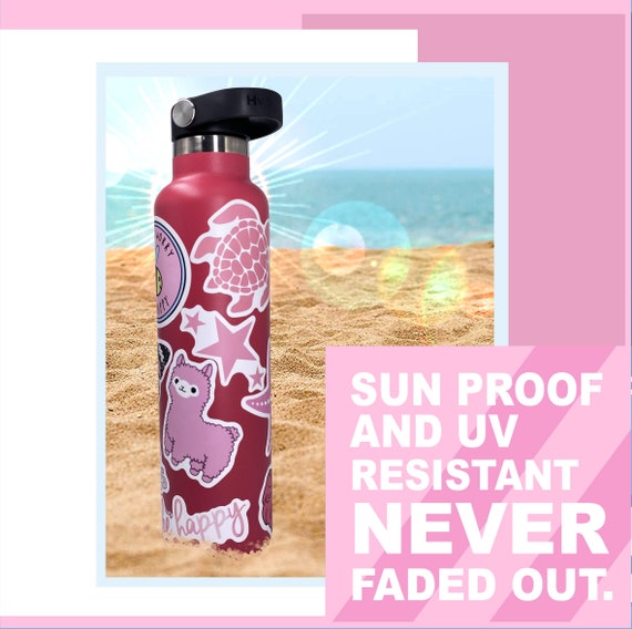 5-100 Summer Water Bottle Stickers Laptop Stickers Waterproof Vinyl Stickers  Aesthetic Stickers Cute Funny Stickers 100 Stickers Pack 