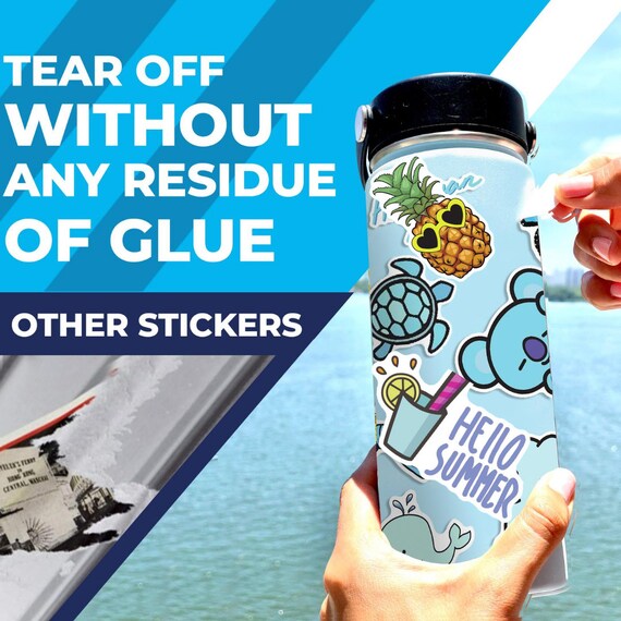 5-100 Summer Water Bottle Stickers Laptop Stickers Waterproof