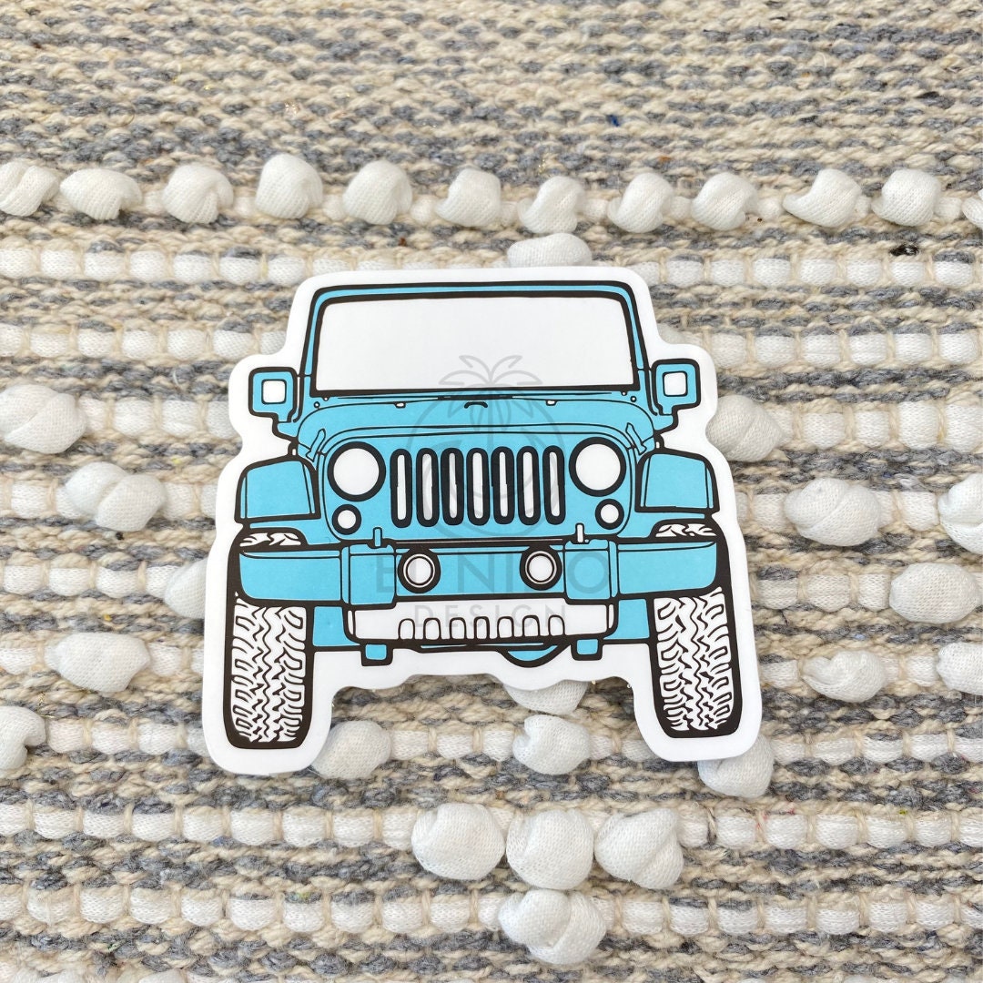 Blue Jeep Vinyl Sticker Best Friend Gift Laptop Decals Cute Etsy Blue Jeep Vinyl Sticker Best Friend Gift Laptop Decals Cute Etsy