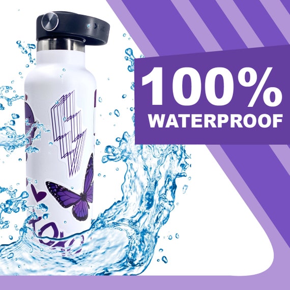 Purple Stickers for Water Bottles, | Big 50-Pack |  Cute,Waterproof,Aesthetic,Trendy Stickers for Teens,Girls,Perfect for