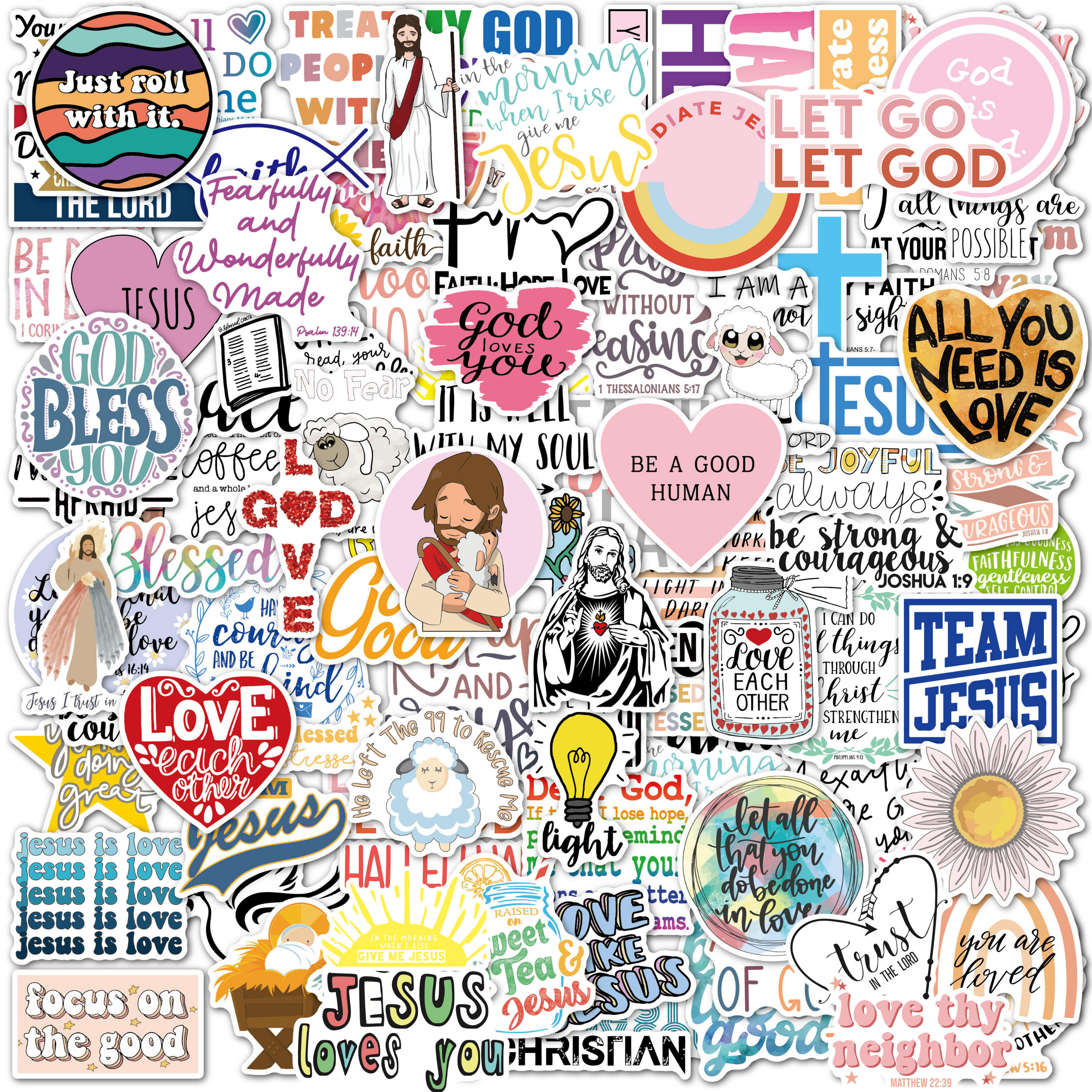 Christian Stickers for Journaling, 300PCS Bible Verse Stickers