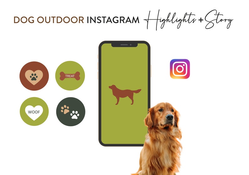Dog Instagram Story Highlight Outdoor Cover Icons Dog Icons Etsy