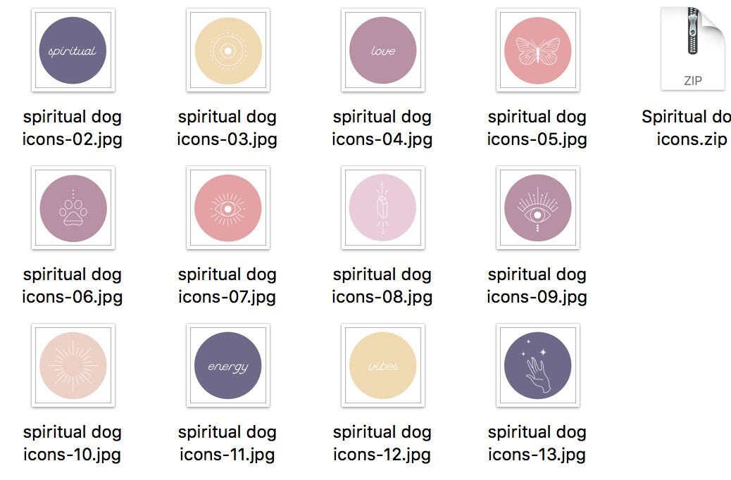 Spiritueller Hund Instagram Story Highlight Cover Icons Etsy