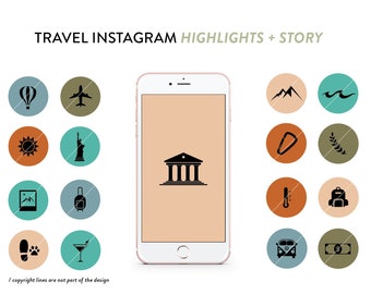 Travel Instagram Highlight Icons – Adventure Story Bundle (Digital Download)