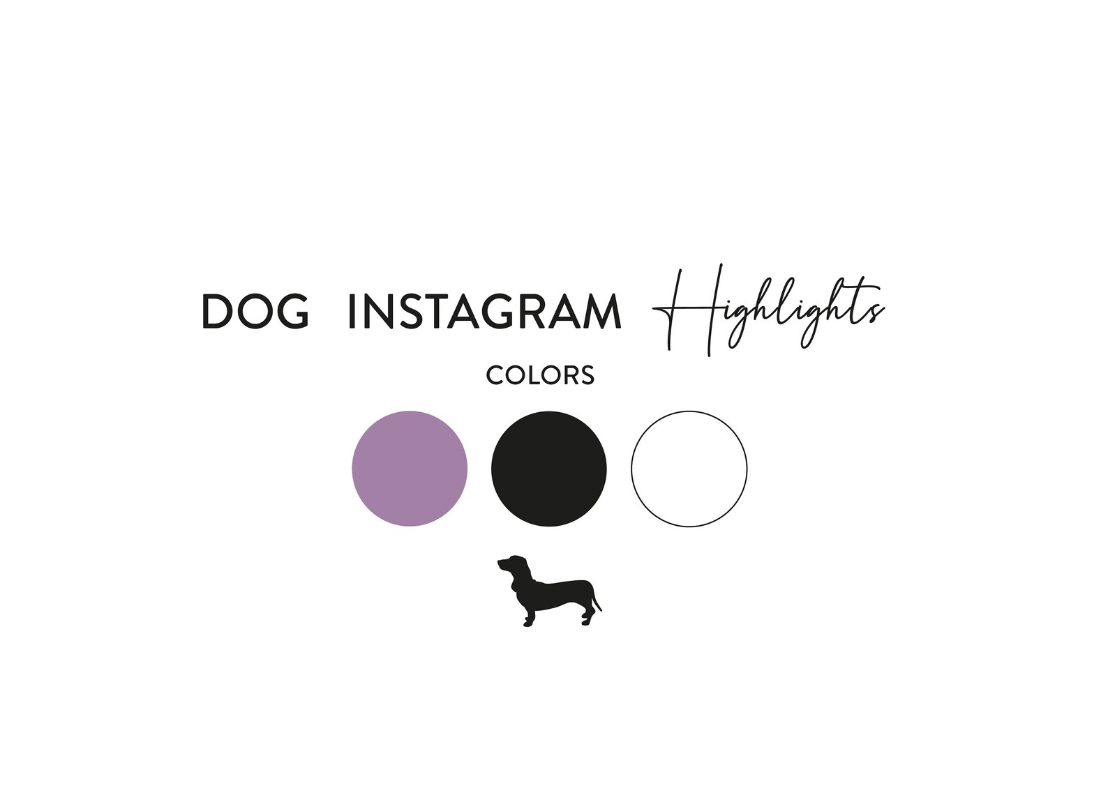 Dackel Instagram Story Highlight Cover Icons Hund Weiner Etsy