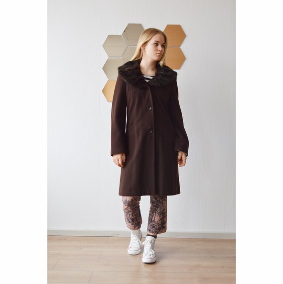 Manteau marron sale