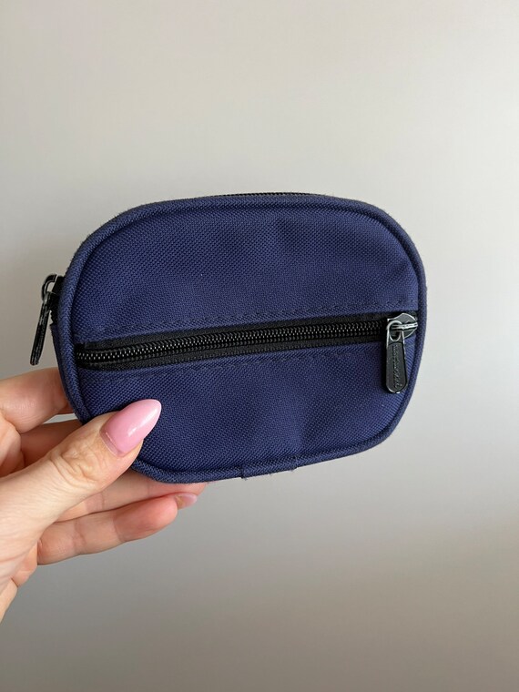 MARIMEKKO vintage pouch, navy blue cards coin pur… - image 2