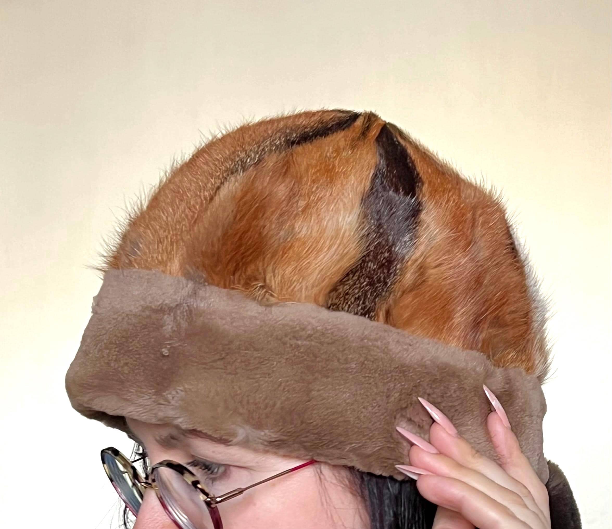 Vintage Genuine Fur Hat, Handmade Hats Lined, Size M - L - Etsy