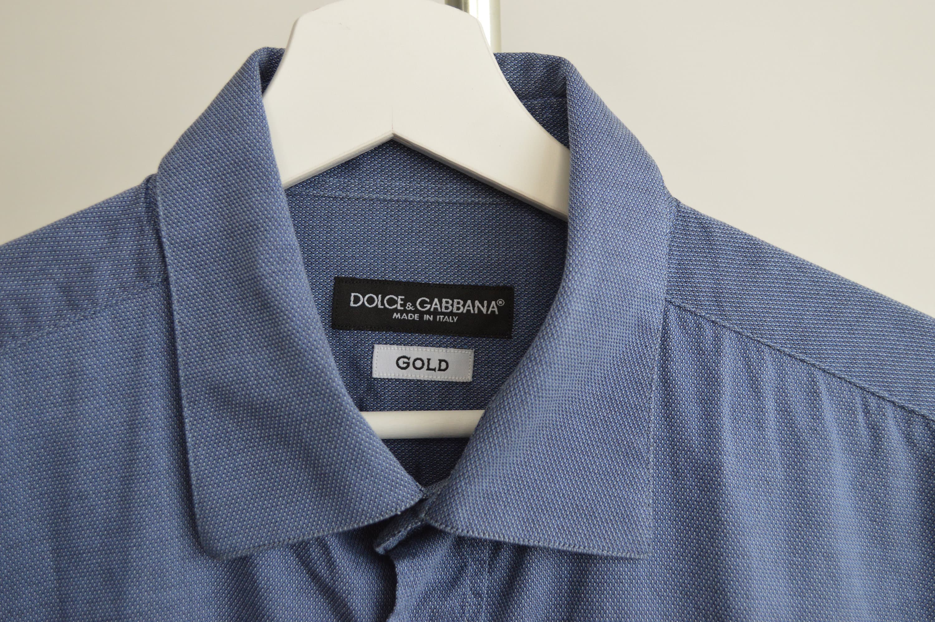 Dolce Gabbana Shirt Vintage Button up Long Sleeve Blue Shirt Dolce Gabbana Shirt Vintage Button up Long Sleeve Blue Shirt