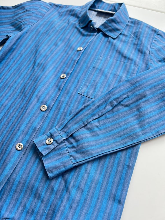 MARIMEKKO Vintage Kids Shirt Jokapoika Long Sleeve Blue MARIMEKKO Vintage Kids Shirt Jokapoika Long Sleeve Blue