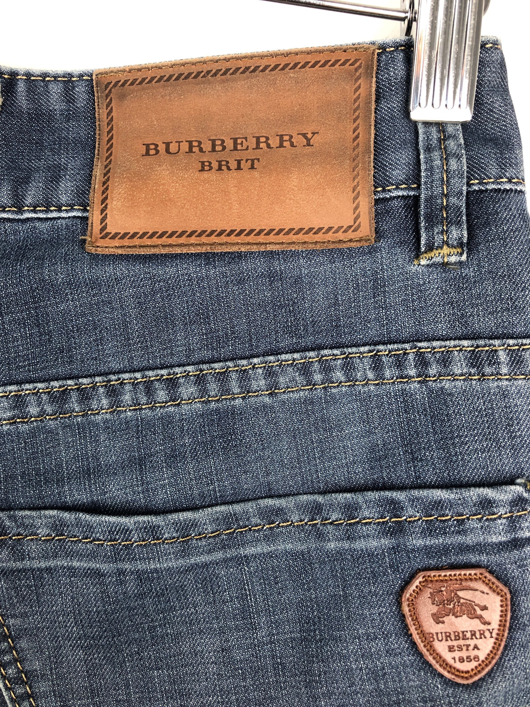 BURBERRY BRIT Vintage Blue Jeans Size Denim Etsy