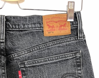Vintage LEVIS 501 Jeans, Black Grey Denim, W28 L30 - Etsy
