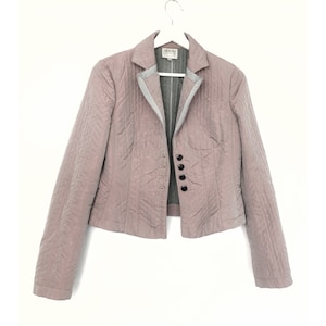ARMANI COLLEZIONI vintage blazer high fashion single breasted fitted jacket women size S, pinkish greyish shaded, ladies outfit