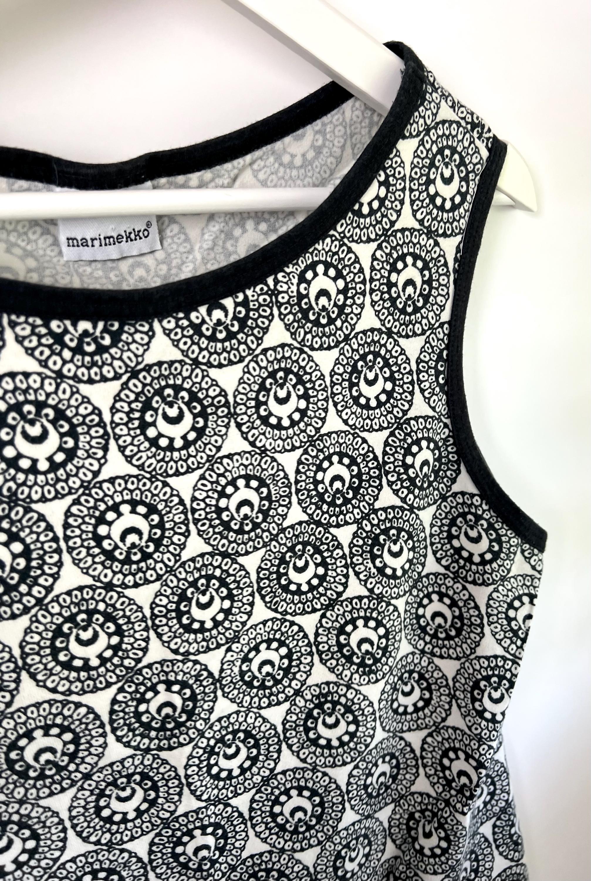 ヴィンテージマリメッコ　ノースリーブブラウス MARIMEKKO ヴィンテージ ノースリーブ タンクトップ サイズS - Etsy 日本
