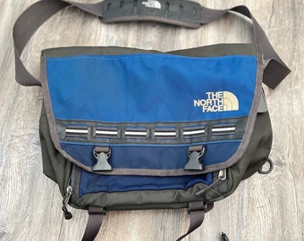 Sac à bandoulière vintage THE NORTH FACE bleu marine, sac à bandoulière, sac à main, 33 cm x 24 cm x 19 cm (13 po. x 9 1/2 po. x 7 1/2 po.)