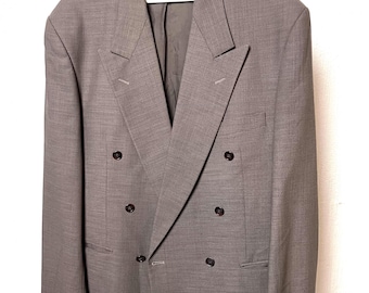 Blazer vintage cruzado, chaqueta tipo blazer oversize unisex talla XL, XXL