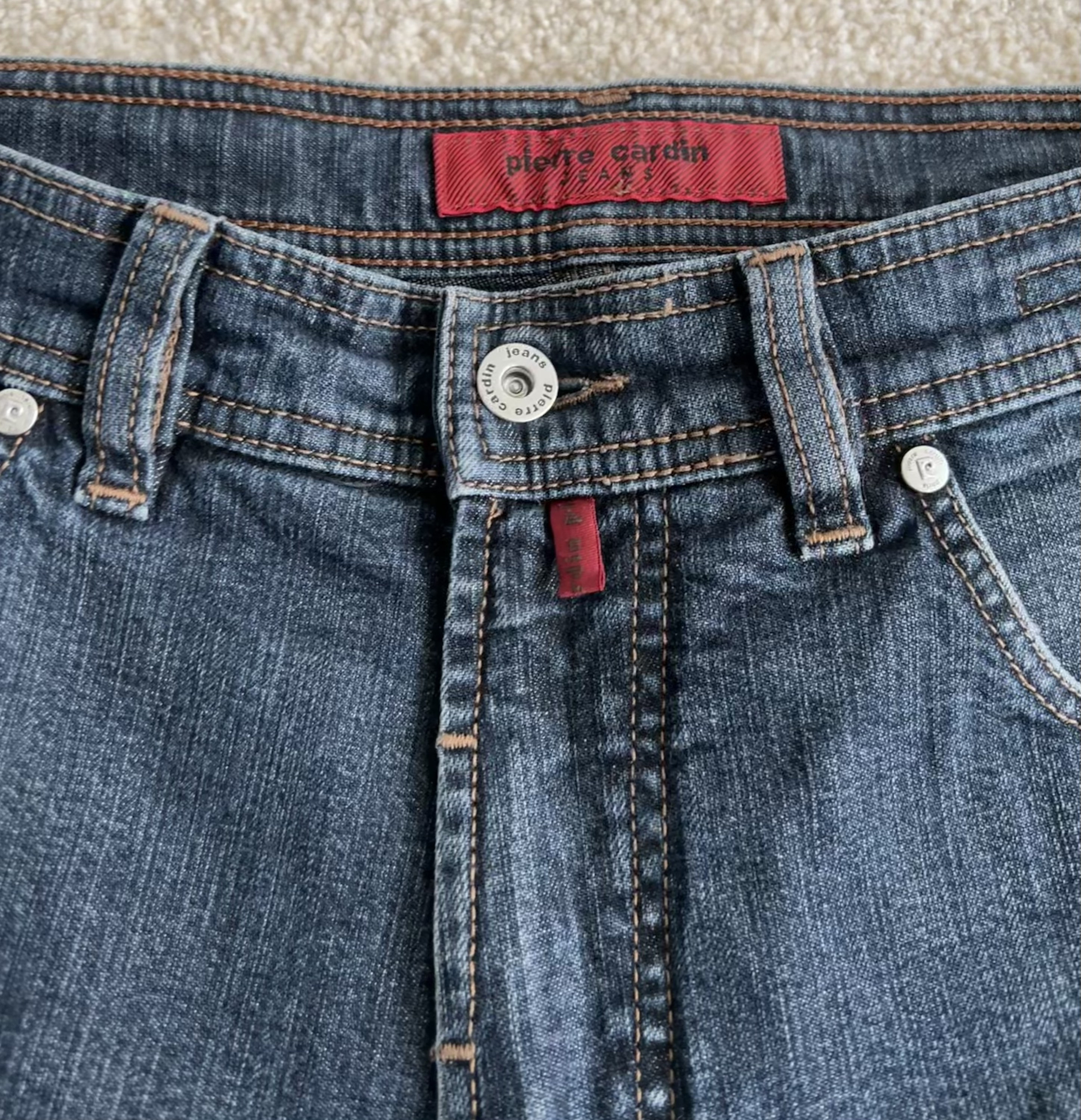 eindeloos radiator genetisch PIERRE CARDIN Jeans Vintage Blue Denim Pants for Men W33 - Etsy Israel