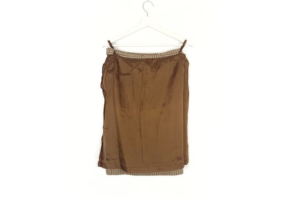 ESCADA vintage brown beige pencil skirt size m l … - image 8