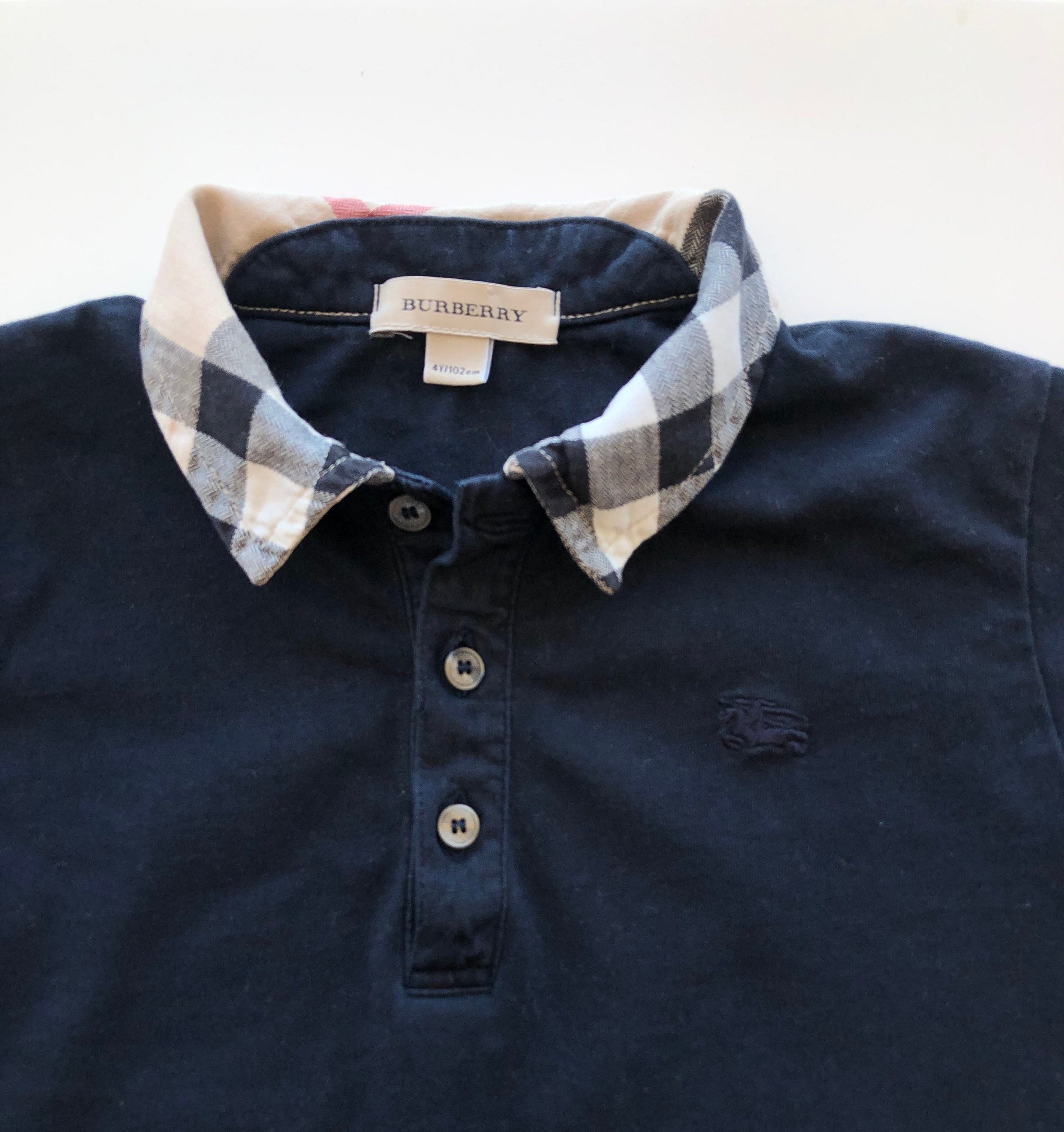 Vintage Polo Shirt Nova Check Print Collar Thin - Etsy