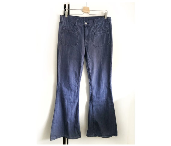 70’s LEVI’S rare vintage blue bell bottoms jeans f