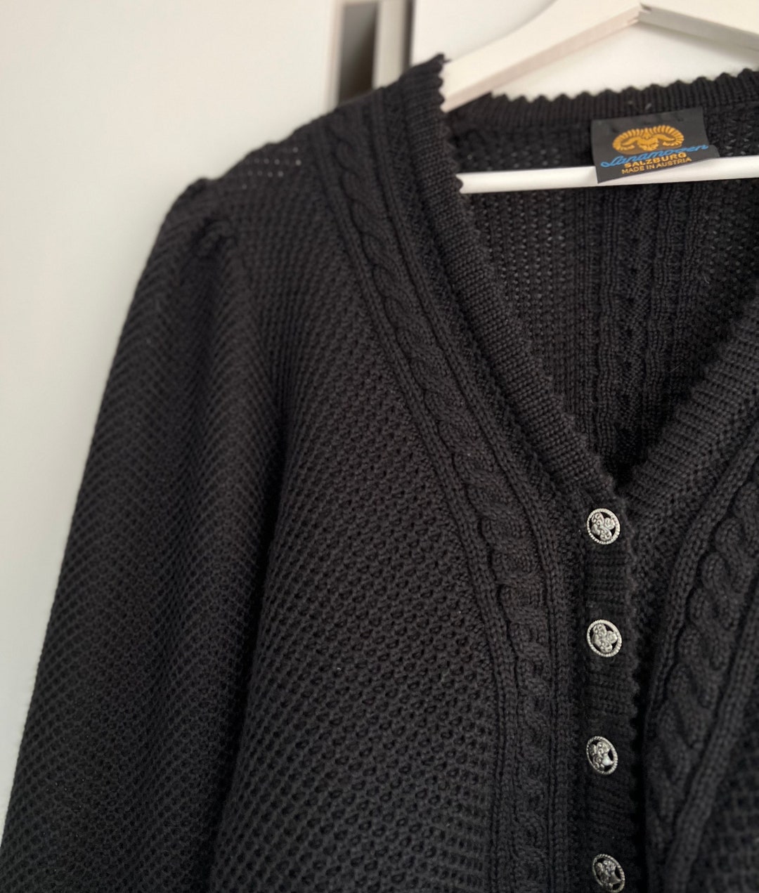 Pull tricot zippé 1/4 rouge Chaps 00s - L – Rokit
