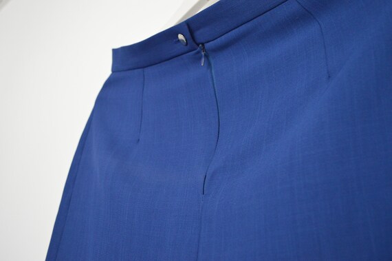 French vintage blazer skirt set, blue long sleeve… - image 6