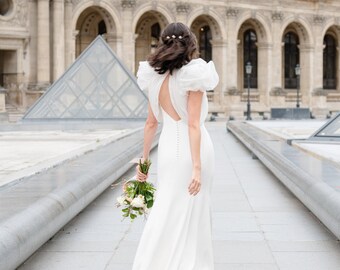 3 épingles à cheveux en porcelaine, bijoux de coiffure mariée minimaliste, idée cadeau témoins, demoiselles d'honneur