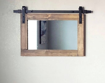 Barn Door Mirror Etsy