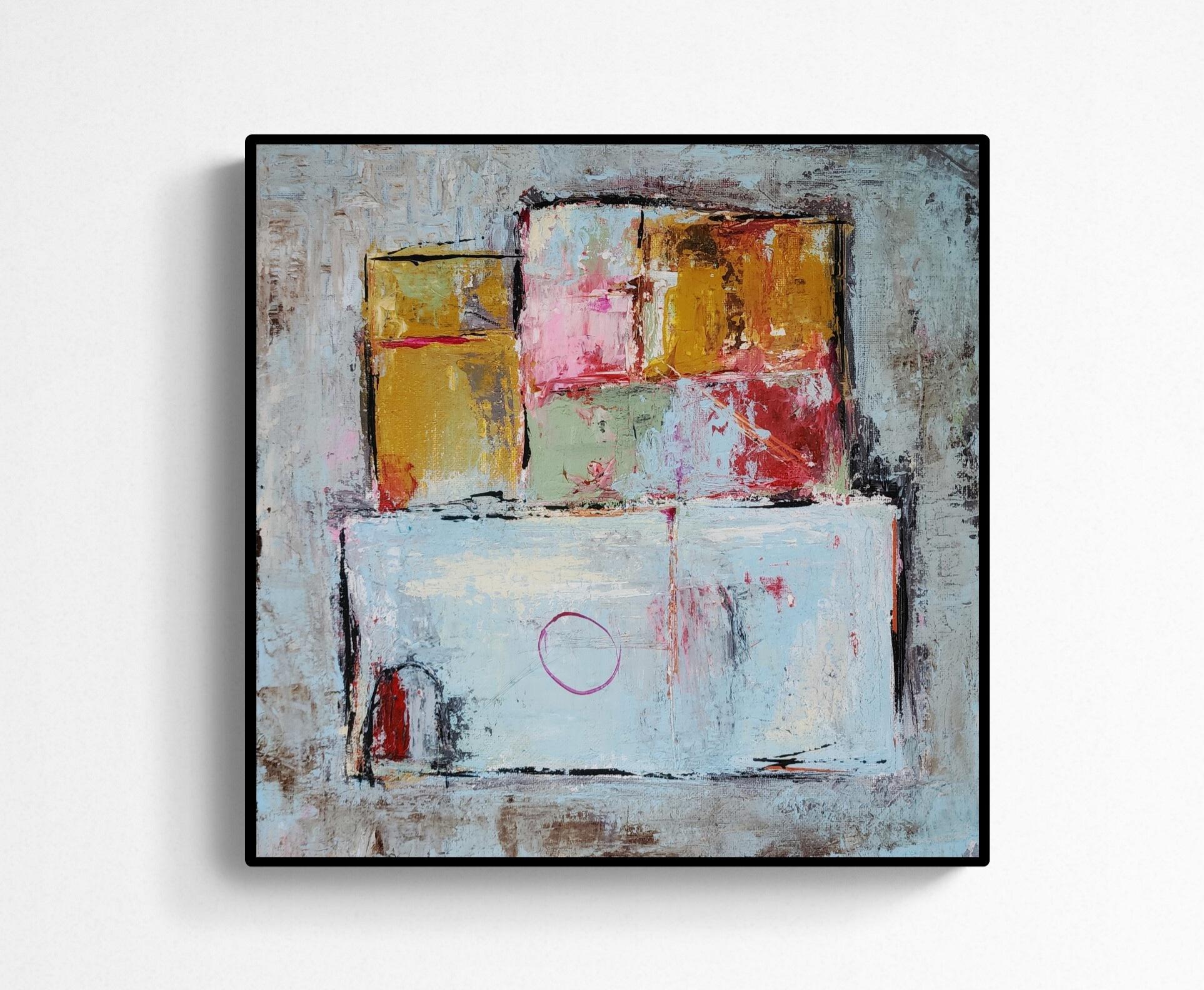 Urban Outlaw | Original Abstract Painting | 12 X 12 | Minimalist