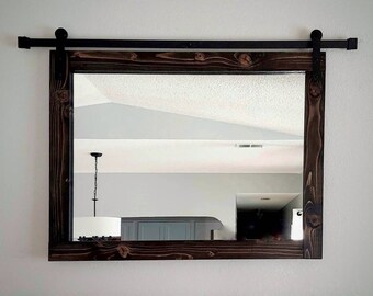 Barn Door Mirror Etsy