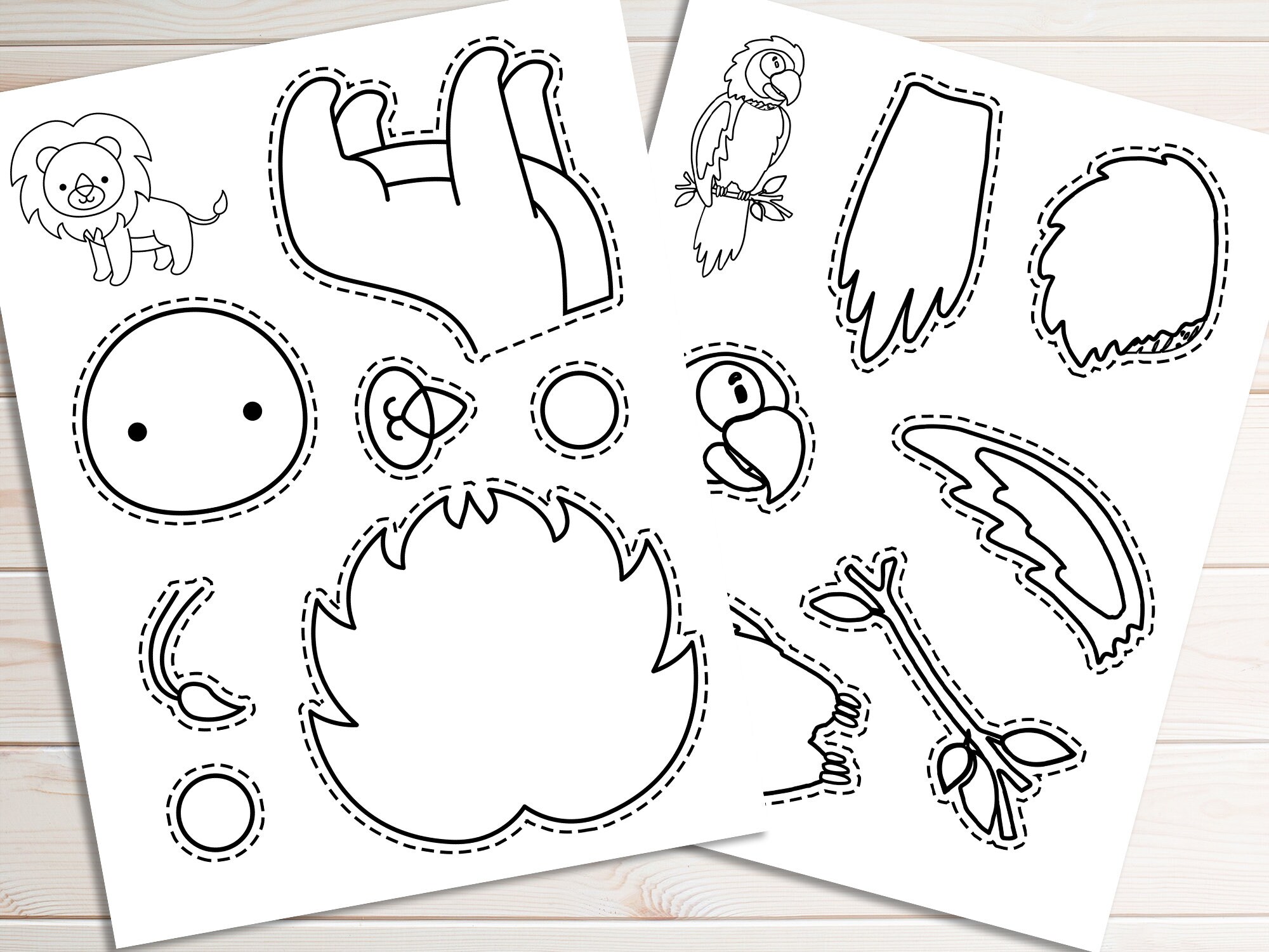 Scissor Cutting Printable Activity Cut and Paste Worksheets - Etsy