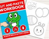 Scissor Cutting Printable Activity Cut And Paste Worksheets With Animals For Preschool And Kindergarten PDF