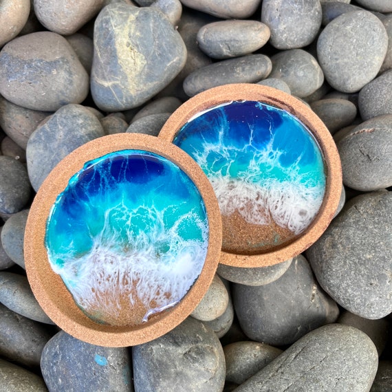 Coaster W/ BOTTLE OPENER - Hawaii Beach - SET OF 2 Coaster W/ BOTTLE OPENER - Hawaii Beach - SET OF 2