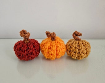 PDF only. Crochet PUMPKIN- small crochet pumpkin. Halloween pumpkin, Autumn pumpkin.