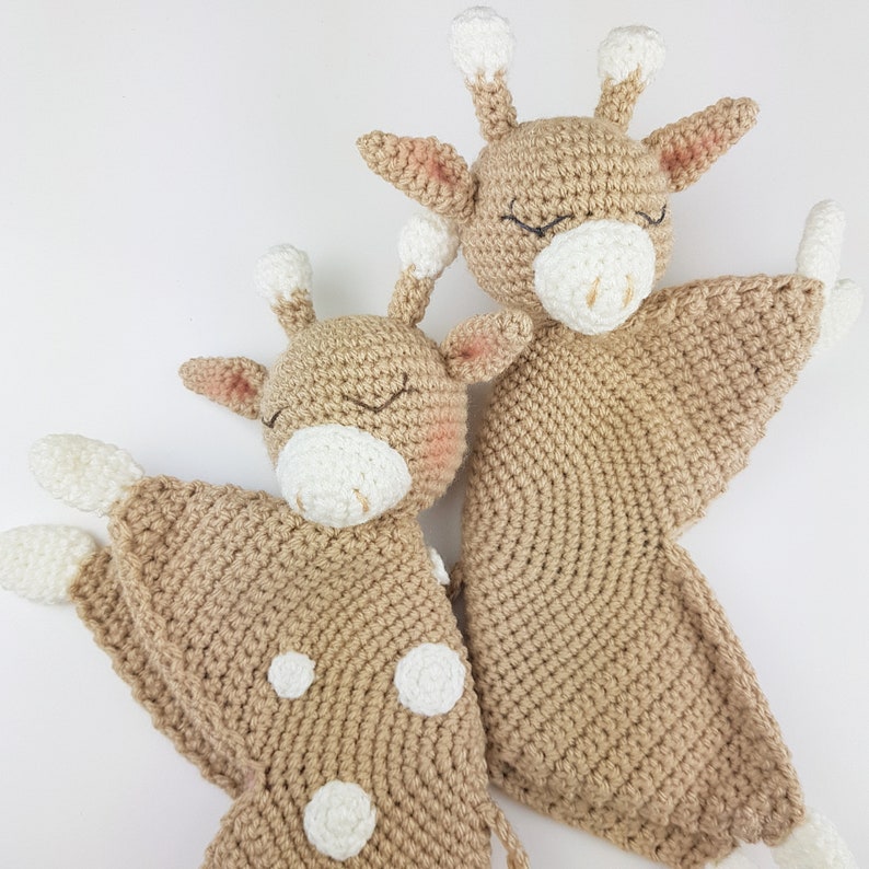PDF. Pattern only. Crochet Giraffe comforter. Cute snoozing jungle themed comforter. Crochet baby comforter. Giraffe. image 4
