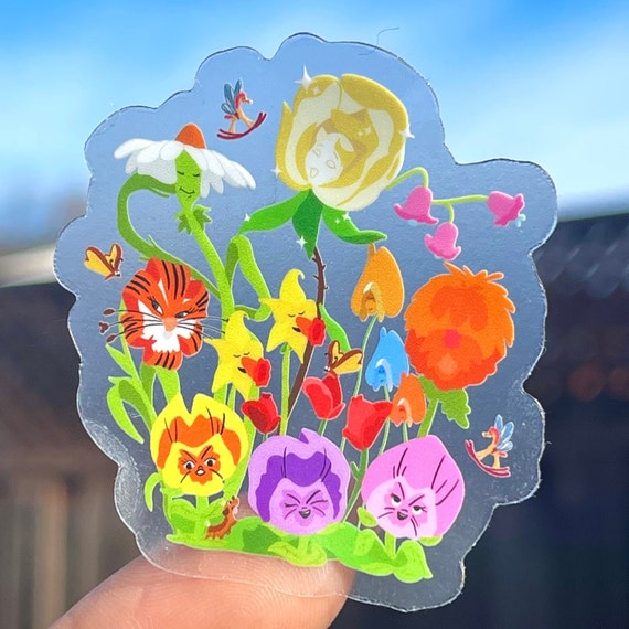 Disney Alice in the Wonderland Flowers Sticker//alice in the Etsy