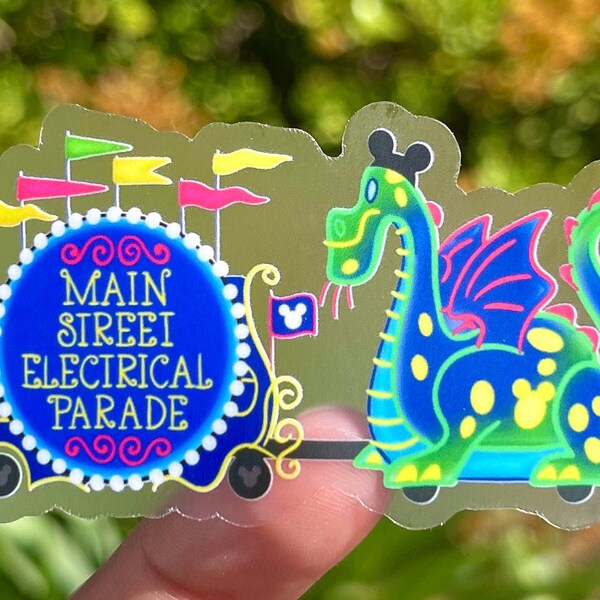 Disneyland Main Street Electrical Parade Sticker//Disneyland//Disney Main Street//Electrical Parade// Disney Sticker  (CLEAR/TRANSPARENT)