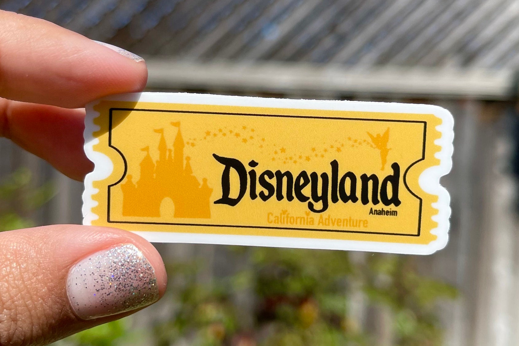 Disneyland Ticket Sticker // Disney Ticket Sticker // Etsy