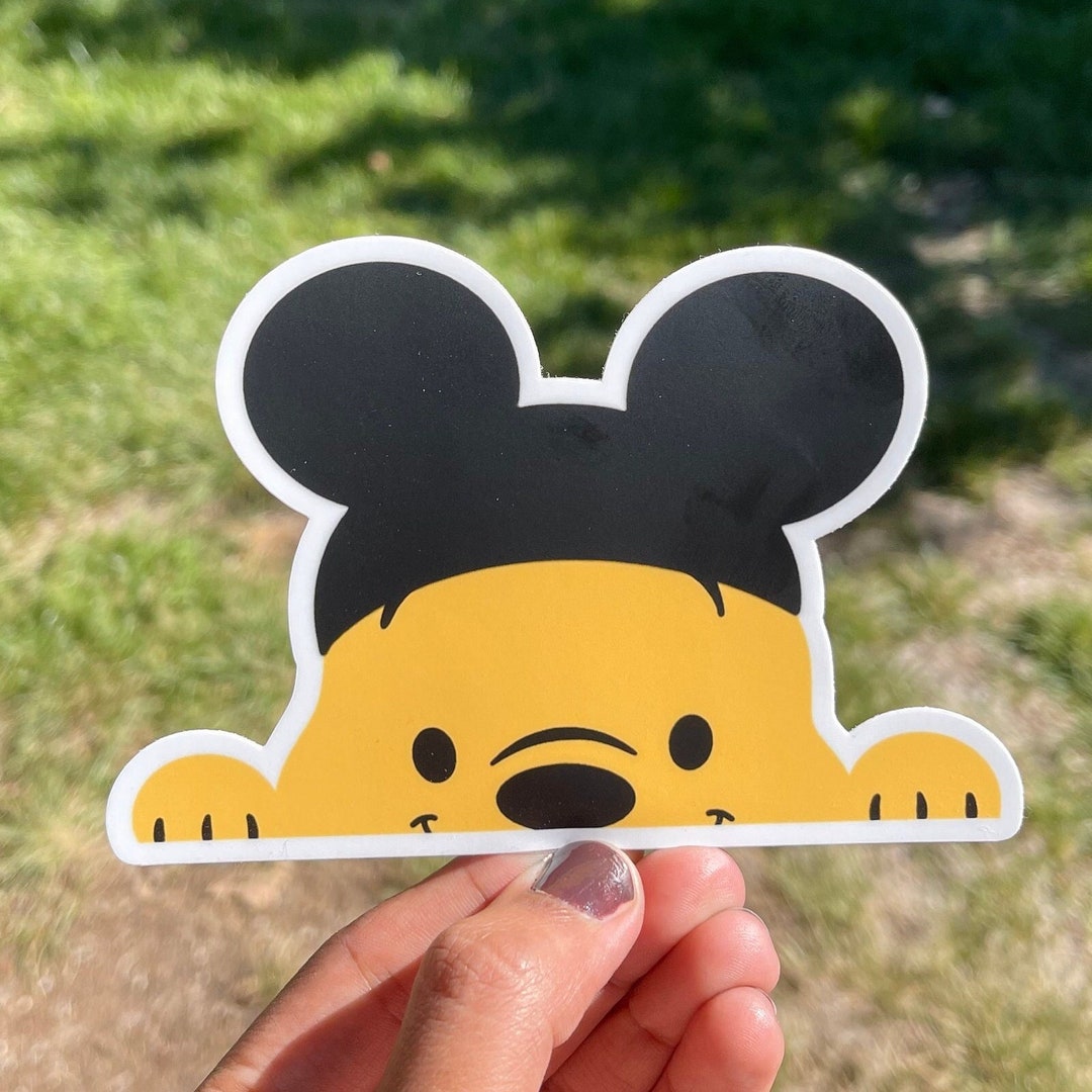 Disney Pooh Bear Bumper Sticker // Pooh Bear Bumper Sticker // Etsy