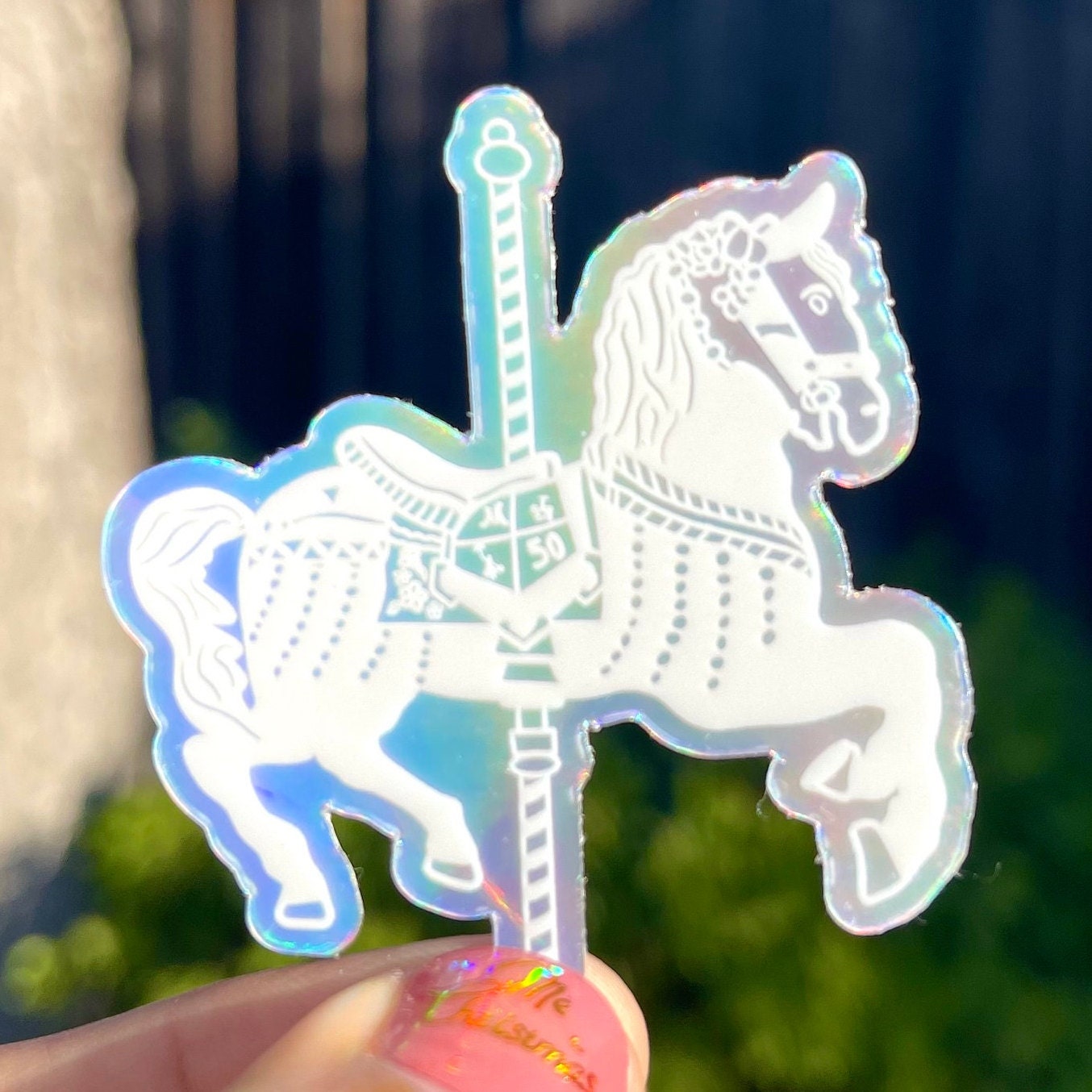 Disney Jingles Horse Holographic Sticker// Jingles// King Etsy