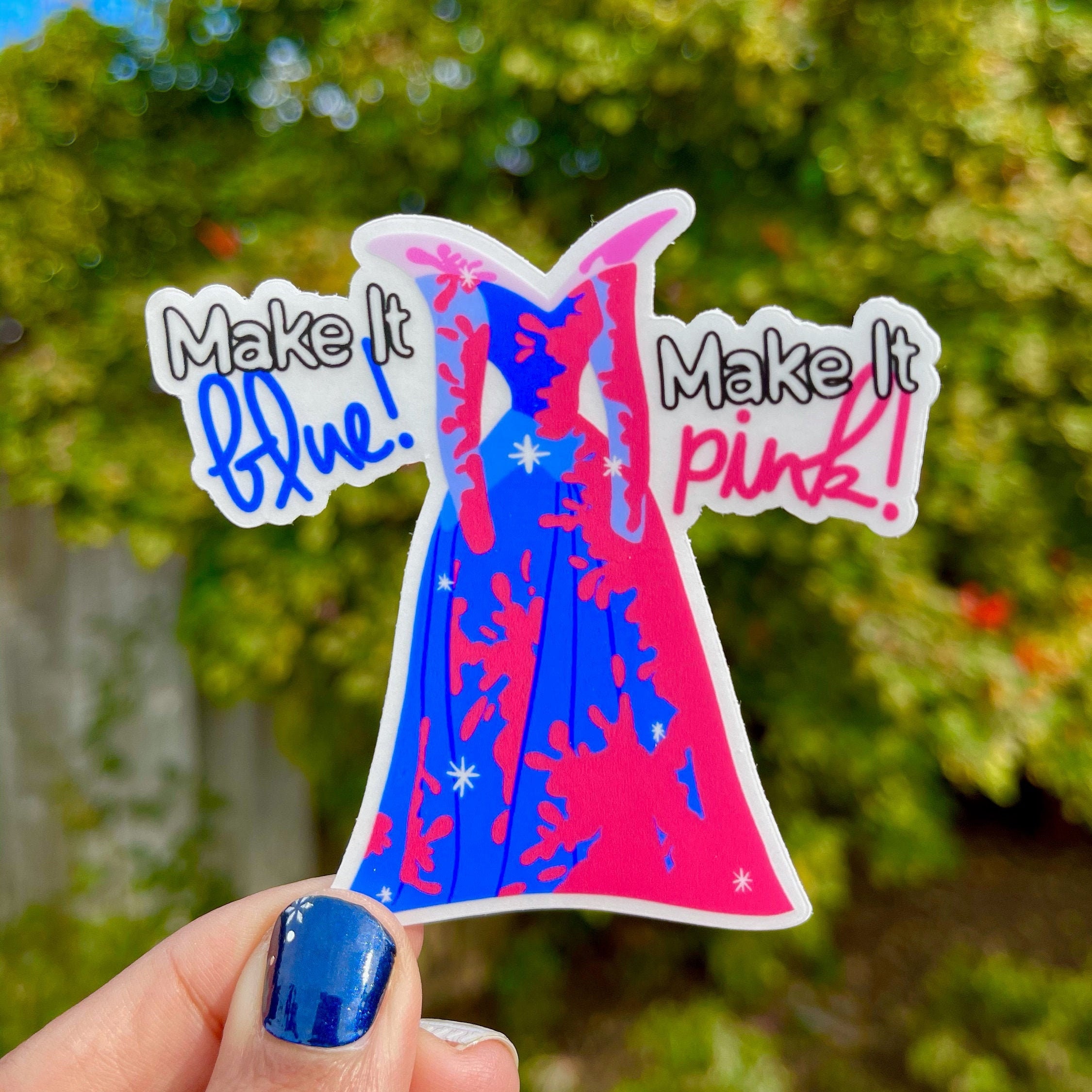 Sleeping Beauty Sticker // Make it Pink Make it Blue Sticker // Princ…