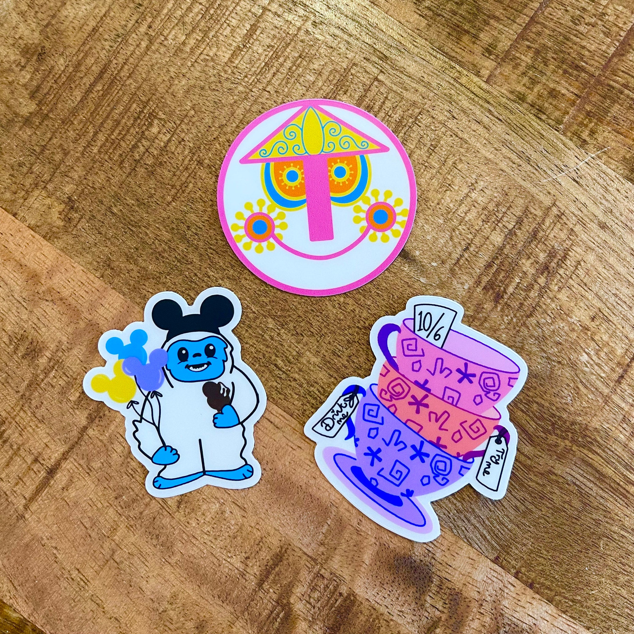 Disney Fantasyland Stickers // Disneyland Stickers // Walt Disney Wor…