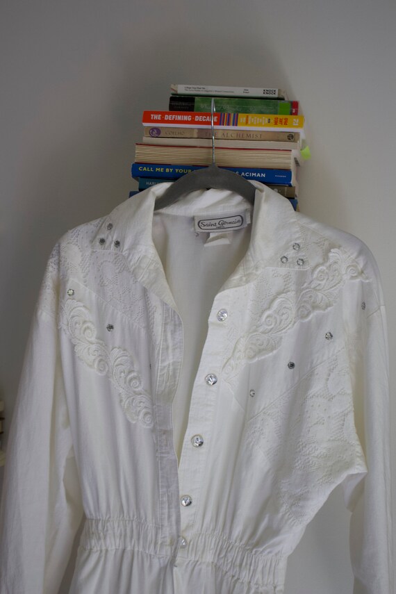 Saint Germain Paris White Jumpsuit