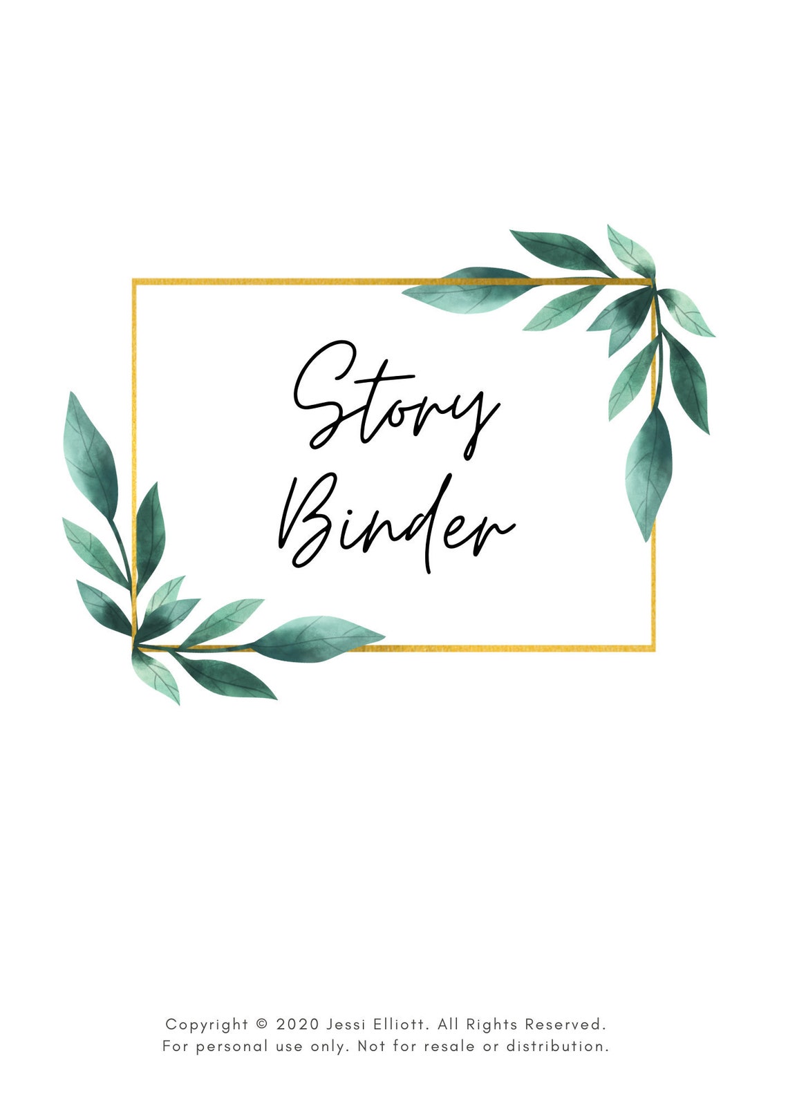 Story Binder Workbook | Etsy