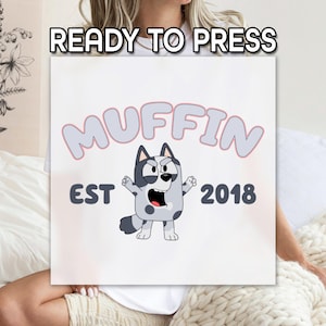 Custom Muffin DTF, Personalized Muffin DTF, Cute Cartoon Characters Printing, Ready to Apply, Gift for Children DTF, Wholesale Print