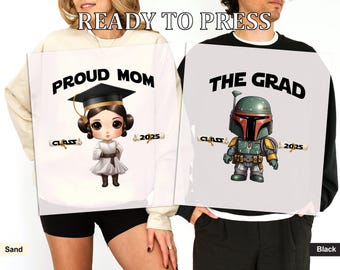 Star Wars Proud Family Graduation DTF Transfer, Ready to Apply, Personalized Disney Graduation Day Print , Disney Grad DTF, Full Color DTF