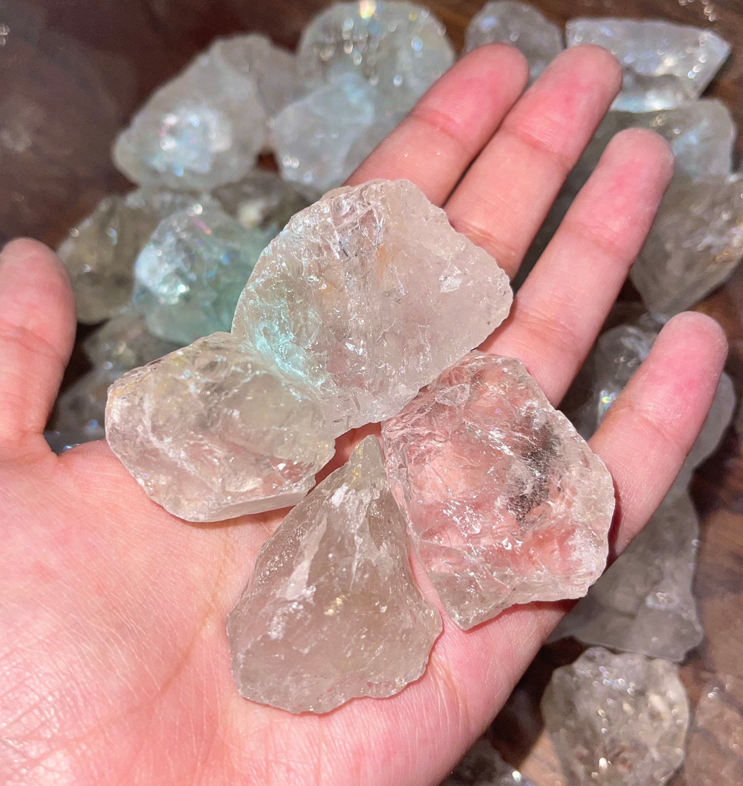 raw clear quartz, small/med