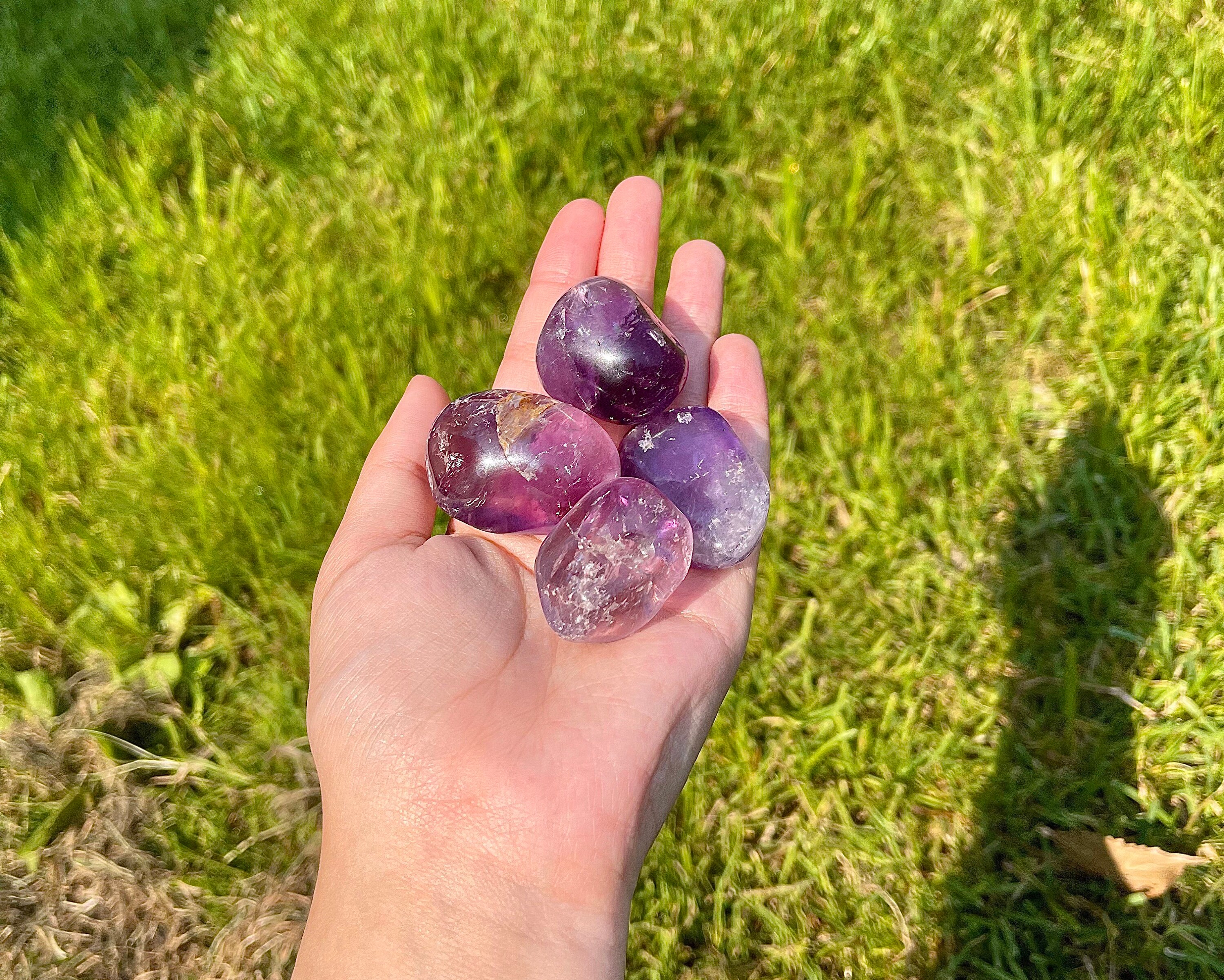 amethyst tumble SMALL/XSMALL size varies