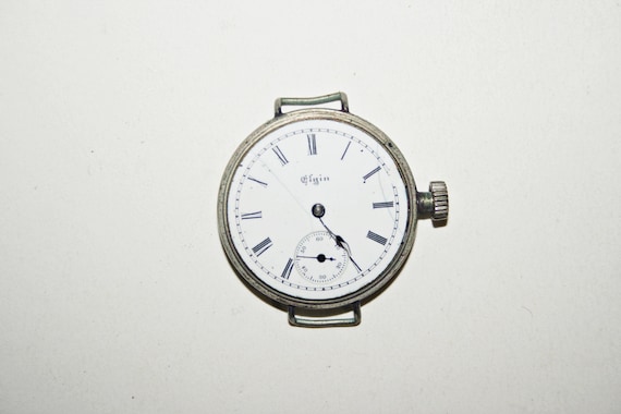 Antique Elgin Trench Watch - As Found - For Parts