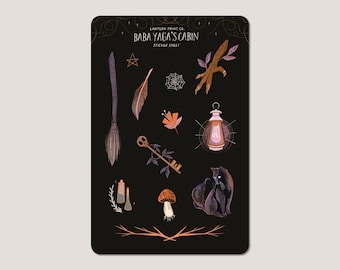 Baba Yaga's Cabin Sticker Sheet